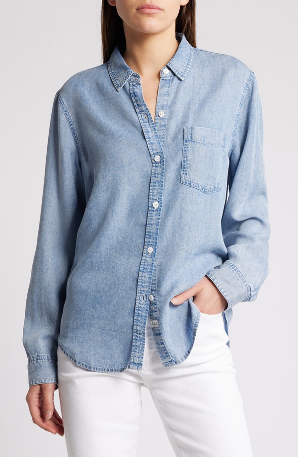 レイルズ レディース トップス プルオーバー Rails Ingrid Chambray Shirt Med Vintage Cloud Wash