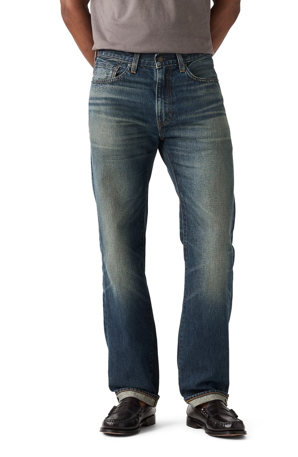 リーヴァイズジーンズ メンズ ボトムス ジーンズズボン下 引っ切り無い デニム Levi\u0027s 505 Relaxed Straight Leg Selvedge Jeans Greatestory Selvedge