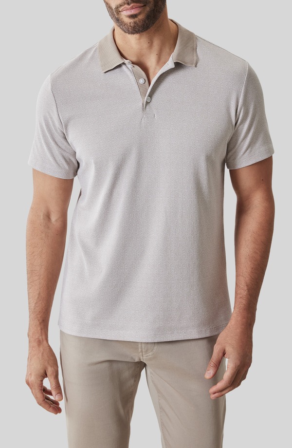 ロバートバラケット メンズ トップス スポーツシャツ Robert Barakett Rib Collar Polo String
