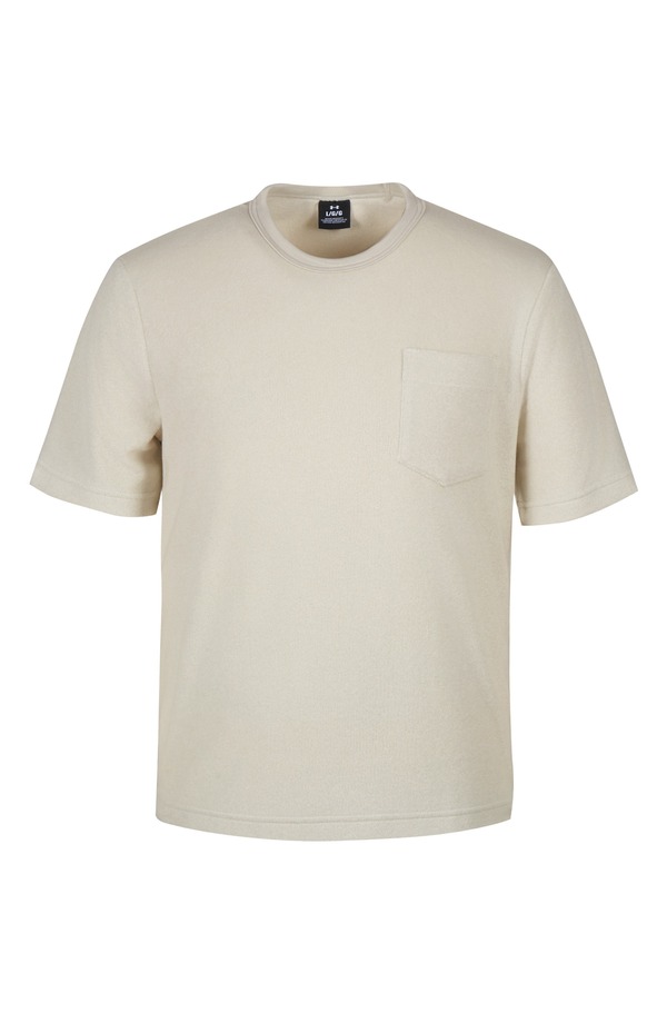 アンダーアーマー メンズ トップス Tシャツ パイル Under Armour UA Icon Terry Cloth Pocket-Shirt Summit White ホワイト｜ReVida 店
