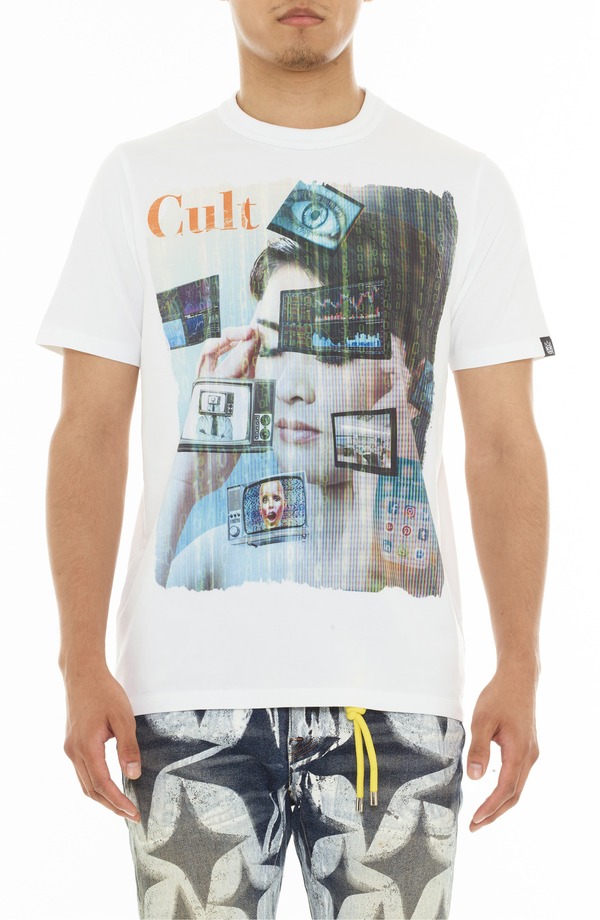 カルト オブ インディビジュアリティ メンズ トップス Tシャツ コットン グラフィック Cult of Individuality Cotton Graphic T-Shirt White ホワイト|ReVida 店