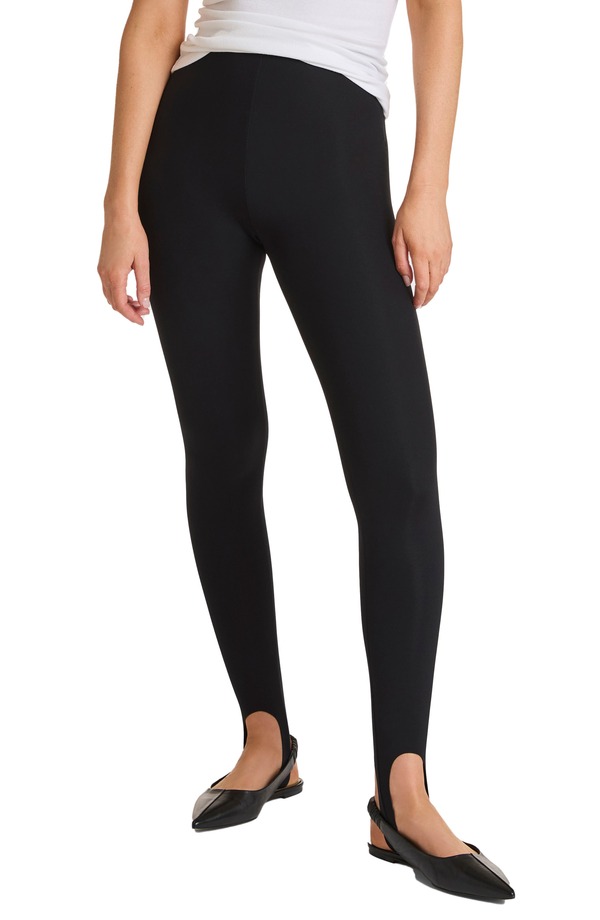 コマンドー レディース ボトムス 心地よいズボン下 レギンス Commando Stirrup Leggings Black 黒いこと