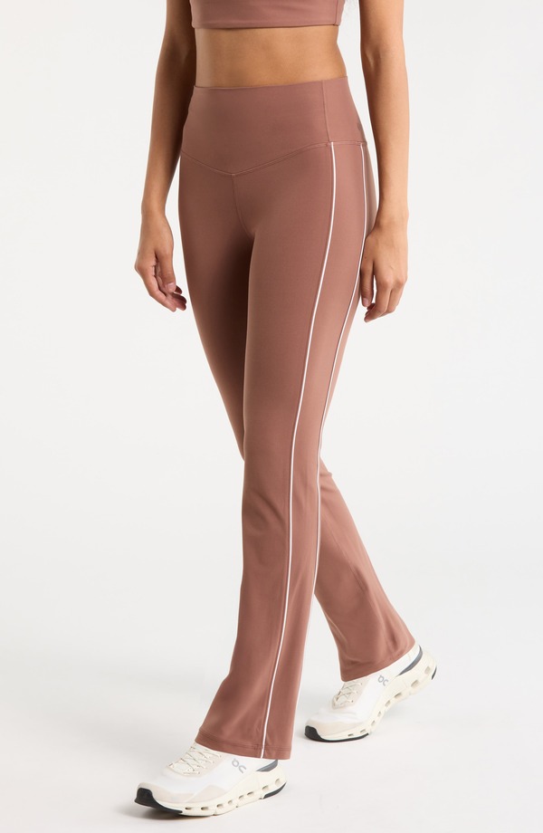 ゼラ レディース ボトムス カジュアルパンツ ブーツカット ブーツ レギンス Zella Studio Luxe Piped Bootcut Leggings Brownutmeg ブラウン|ReVida 店