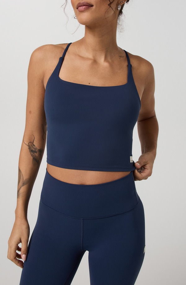 ビュオーリ レディース トップス シャツ Vuori All the Feelstrappy Back Tank Blue Coast ブルー｜ReVida 店