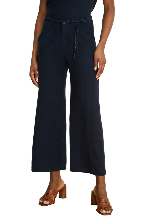 ニックプラスゾーイ レディース ボトムス レギンス ワイドレッグ ズボン下 アンクル リネン NIC+ZOEliot Linen Blend Ankle Wide Leg Pants Dark Indigo インディゴ