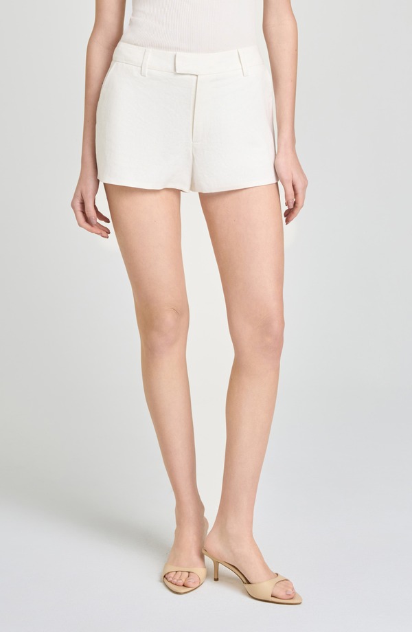 ワイフ レディース ボトムス ハーフパンツ・ショーツ ショートパンツ リネン WAYF Paloma Linen Blend Shorts Ivory アイボリー|ReVida 店