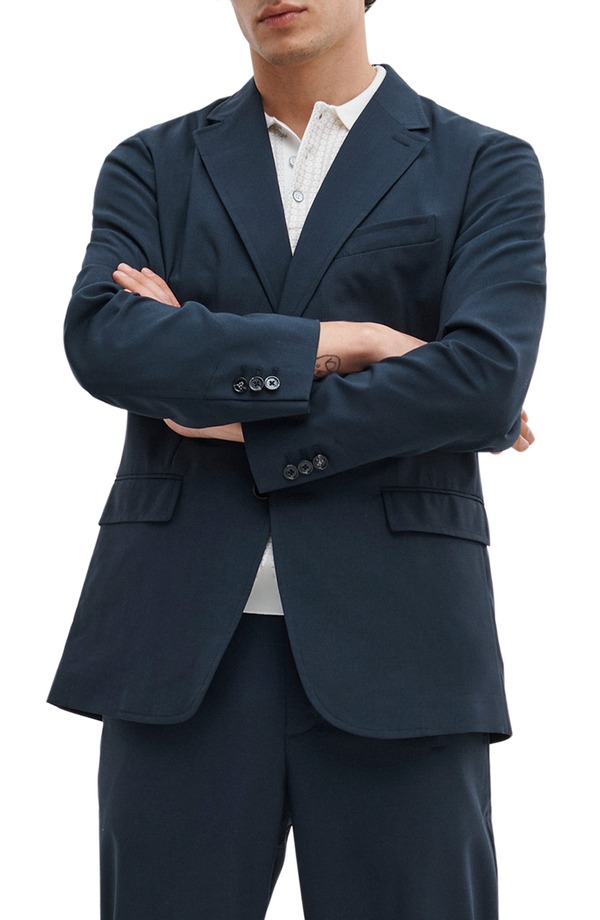ラグアンドボーン メンズ アウター ジャケット・ブルゾン ウール ブレザー rag & bone Skeleton Wool Blazer Navy ネイビー｜ReVida 店 103,400円