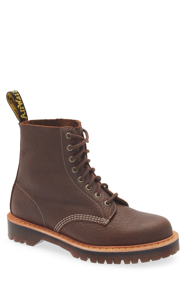お医者さんマーチン メンズ シューズ ブーツ・レインブーツ Dr. Martens 1460 パスカル 8-Eye Boot Sepia Brown 赤銅色