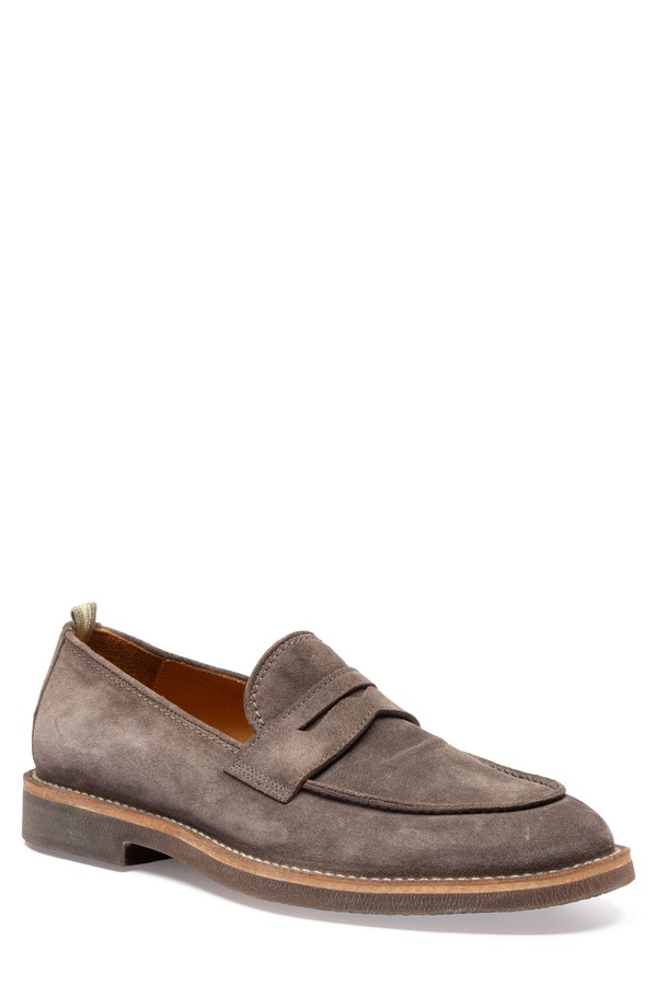 オフィチーネクリエイティブ メンズ シューズ 置き目毛革 Officine Creative Opera Flexi 101 Penny Loafer Taupe Suede トープ