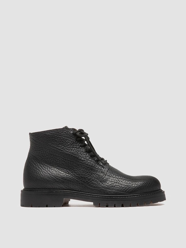 オフィチーネクリエイティブ メンズ シューズ ブーツ・レインブーツ なめし革 Officine Creative Boss 011 Leather Boots Black 黒いこと
