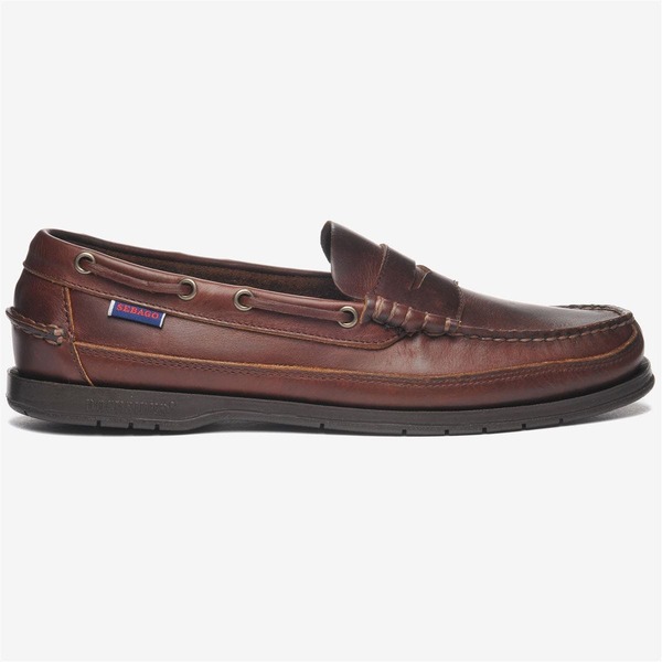 セバゴ メンズ シューズ スリッポン・ローファー Sebago Sloop Boat Shoe Brown-Gum 赤銅色