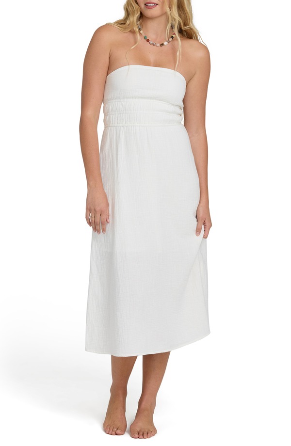 散らし広告ボン レディース トップス 衣装 midi ストラップレス Billabong In The Sky Strapless Midi Dressalt Crystal
