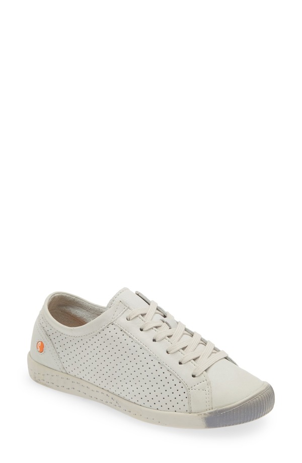 ソフチノス レディース シューズ スニーカー Softinos by Fly London Ica Sneaker White Smooth Leather ホワイト