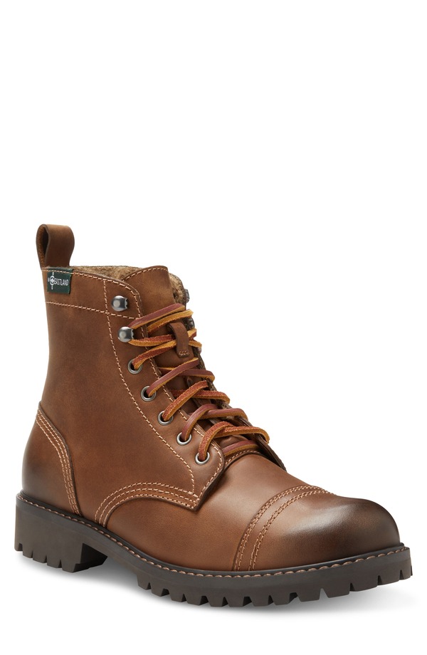 パン種地びた メンズ シューズ ブーツ・レインブーツ スピード競技 Eastland Ethan 1955 Wateresistant Lace-Up Boot Brown 赤銅色
