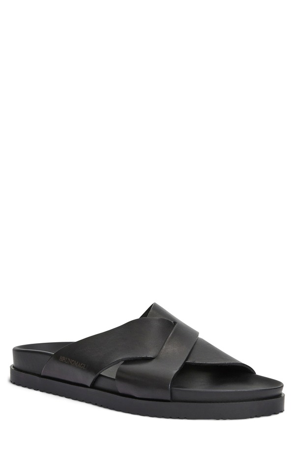 ブルーノマグリ メンズ シューズ サンダル Bruno Magli Bologna Slide Sandal Black 黒いこと
