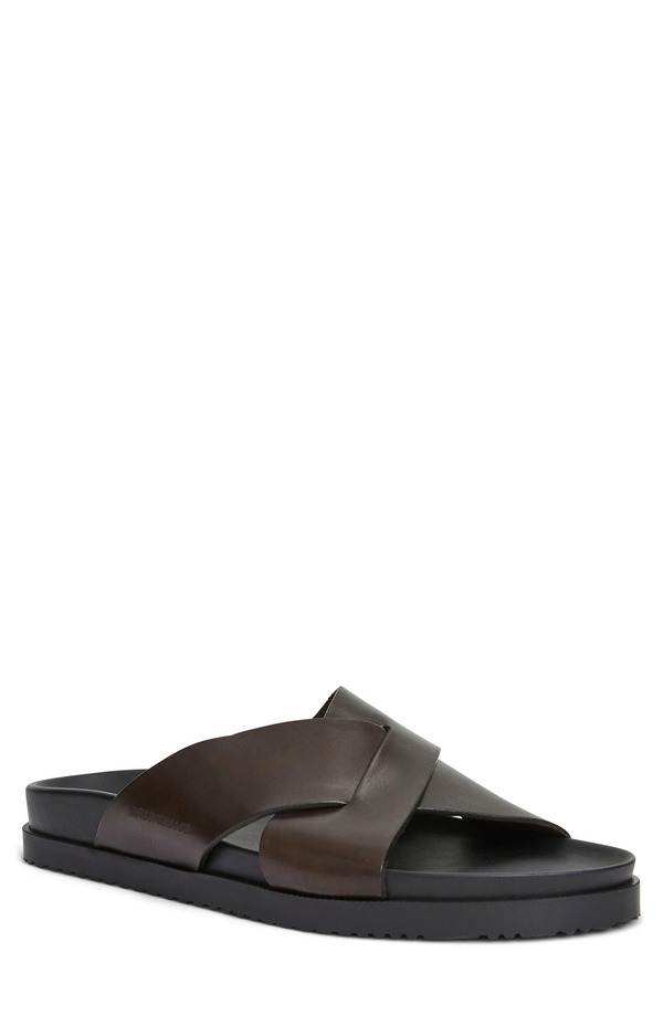 ブルーノマグリ メンズ シューズ サンダル Bruno Magli Bologna Slide Sandal Dark Brown 赤銅色