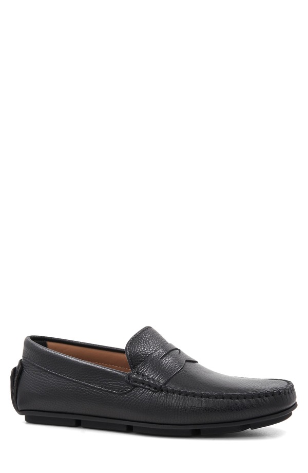 ブルーノマグリ メンズ シューズ ローファー Bruno Magli Taranto Penny Loafer Black Tumbled ブラック｜ReVida 店 45,370円