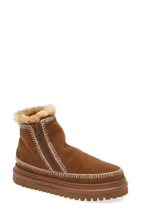 レイドバック レディース シューズ ブーツ・レインブーツ アンクル Laidback London Setsu 4.0 Genuine Shearling Lined Ankle Boot Nutmeg Suede / Wheat