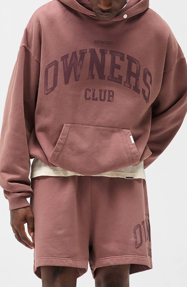リプレゼント メンズ アウター パーカー・スウェット コットン グラフィック Represent Owners Club Cotton Graphic Hoodie Smoked Rose スモーク