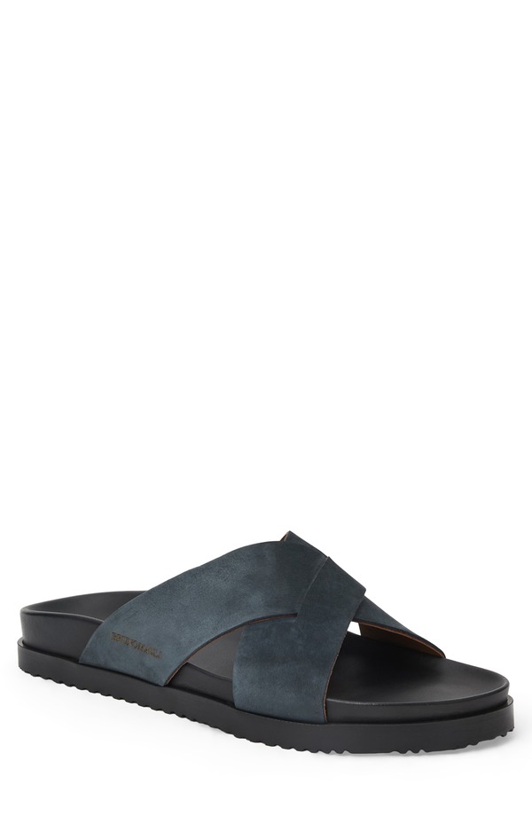 ブルーノマグリ メンズ シューズ サンダル Bruno Magli Bologna Slide Sandal Navy Nubuck 米国海軍