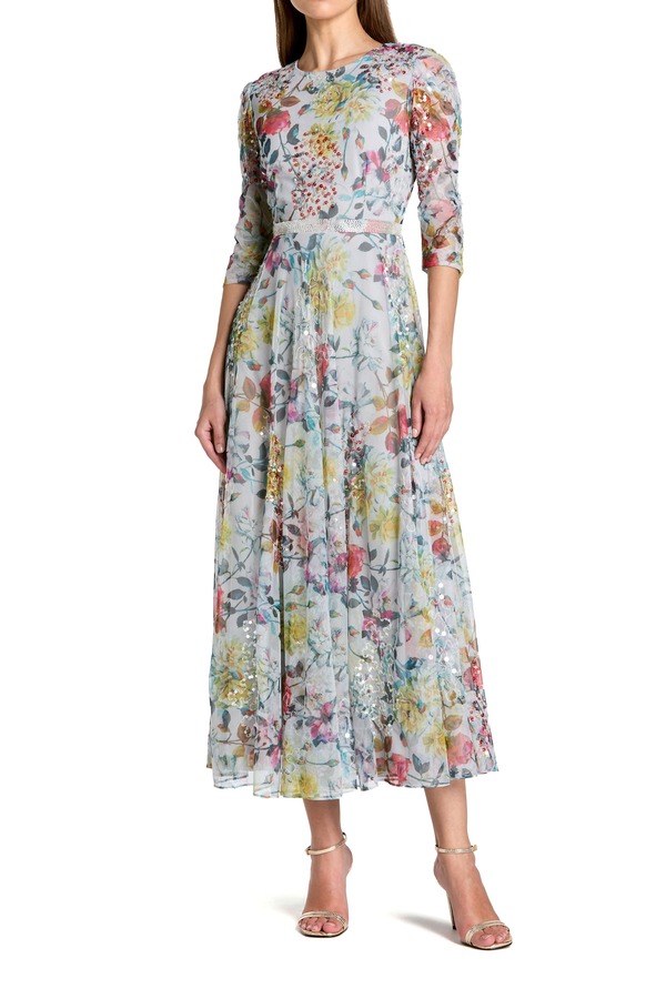 マックダガル レディース トップス ワンピース クルーネック ミディ Mac Duggal Beaded Short Sleeve Crew Neck Sheath Midi Dress Burgundy バーガンディ|ReVida 店
