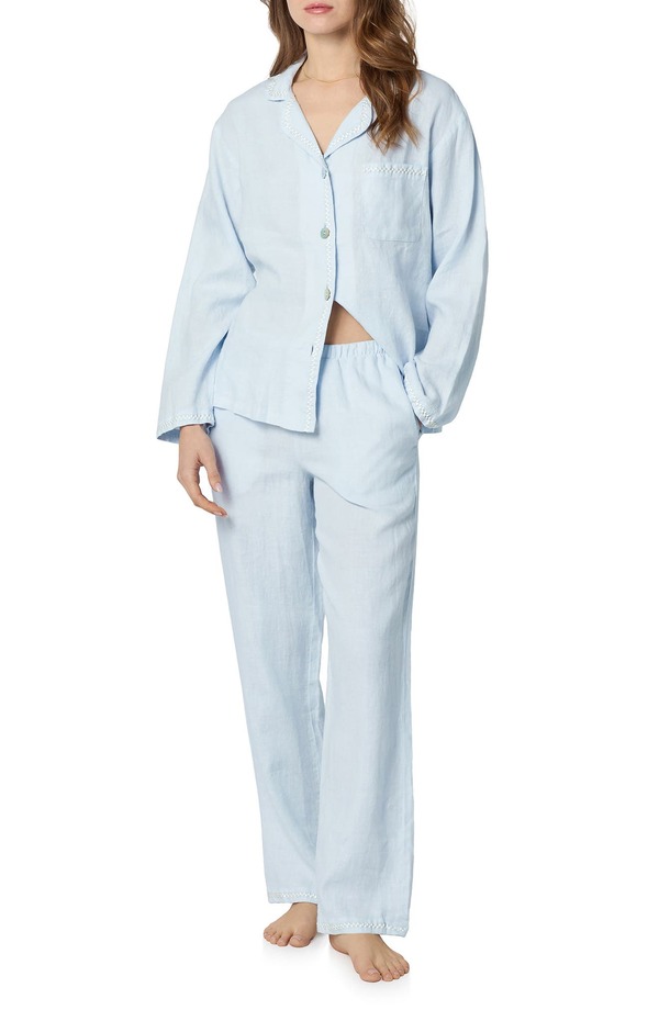 ベッドヘッドパジャマ レディース アンダー御召しもの ナイト爵御召しもの リネン BedHead Pajamas Linen Pajamas Babys Breath Blue 青碧
