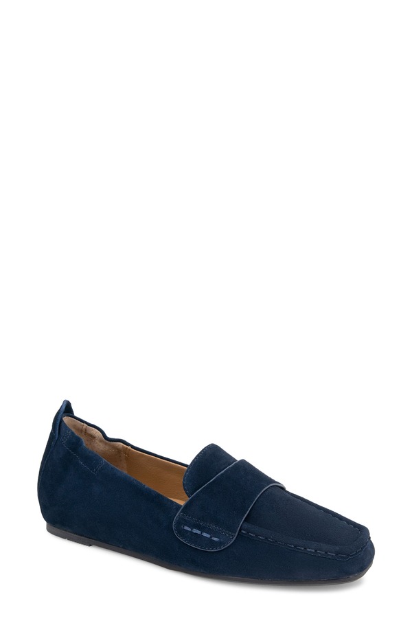 ジェントルソウルズ レディース シューズ スリッポン・ローファー Gentle Soulsophie Loafer Navy Suede ネイビー|ReVida 店
