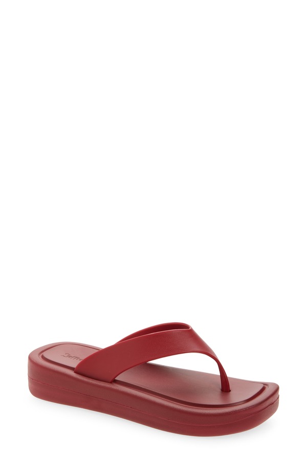 ジェフリー キャンベル レディース シューズ サンダル Jeffrey Campbell Darcie Flip Flop Dark Red レッド｜ReVida 店