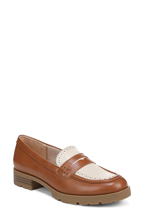 ライフストライド レディース シューズ スリッポン・ローファー プラットホーム LifeStride London 3 Platform Penny Loafer Bourbon/ Bone