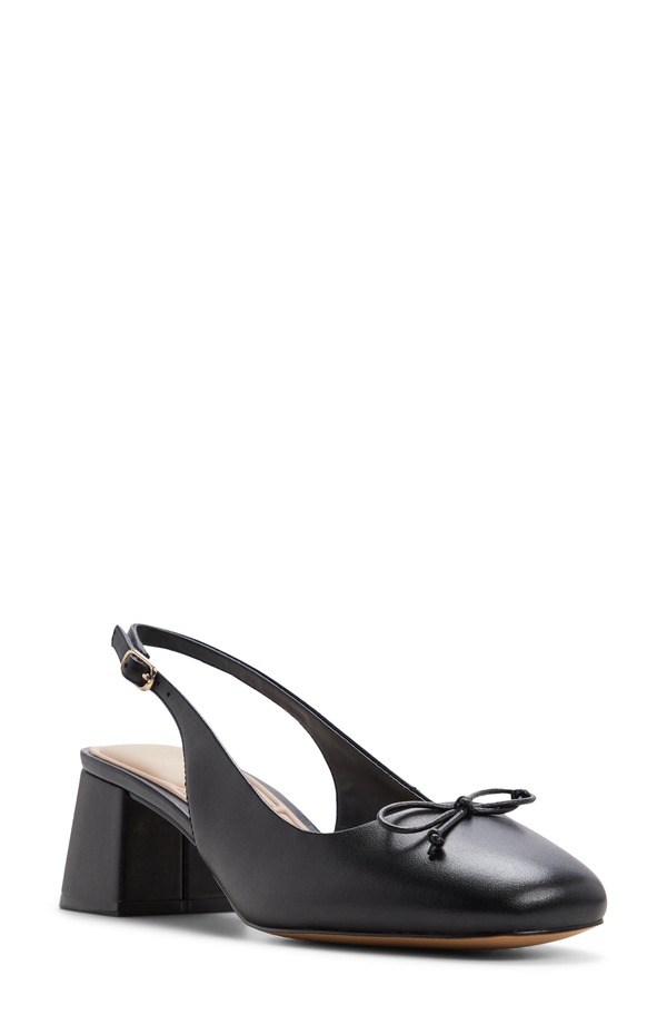 アルド レディース シューズ 踵 ALDO Lilynae Slingback Pump Black 黒いこと