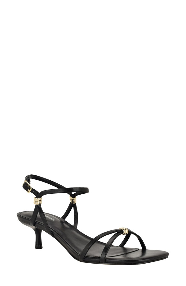 カルバンクライン レディース シューズ 踵 サンダル アンクル Calvin Klein Rivine Ankle Strap Sandal Black 黒いこと