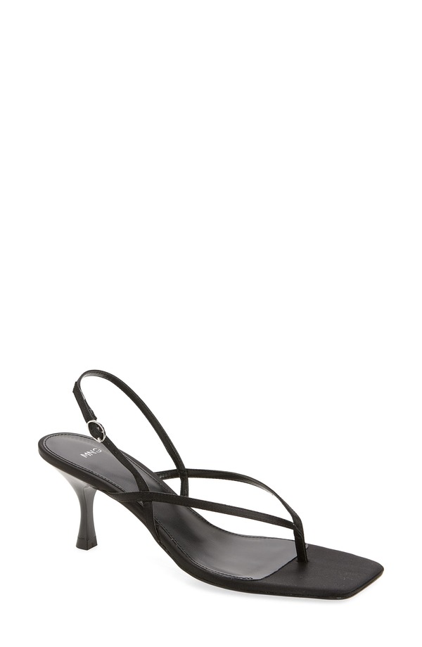マンゴ レディース シューズ サンダル MANGO Rossandal Black ブラック｜ReVida 店