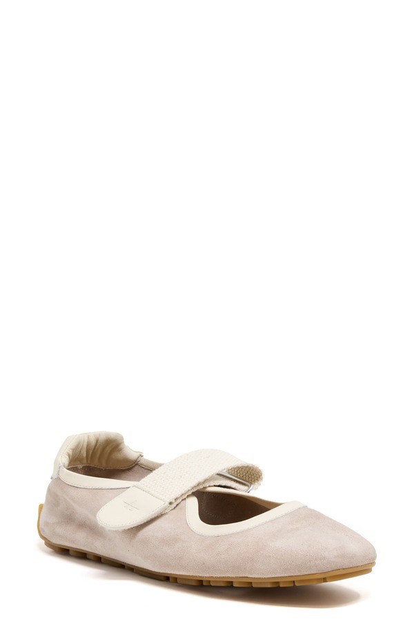 アクアタリア レディース シューズ パンプス Aquatalia Quero Wateresistant Mary Jane Flat Warm Grey Suede 薄墨色