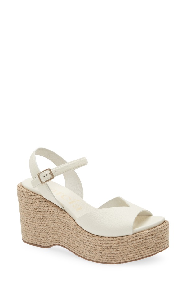 ペドロガルシア レディース シューズ 踵 プラットホーム サンダル アンクル Pedro Garcia Doinankle Straplatform Sandal Creme Cervo
