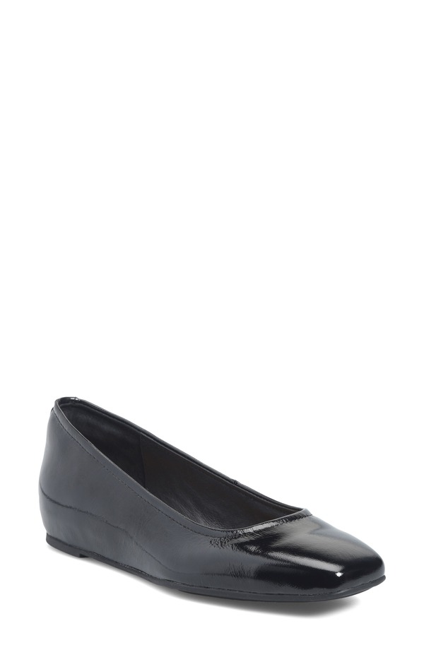 エスエフエフティ レディース シューズ パンプス Sfft Poppy Square Toe Flat Black Patent 黒いこと