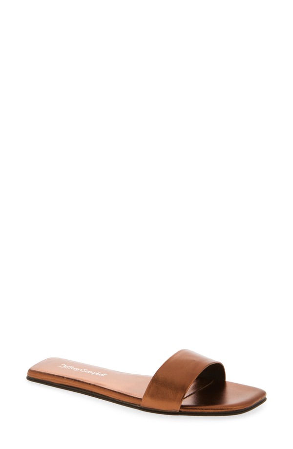 ジェフリー キャンベル レディース シューズ サンダル Jeffrey Campbell Vellum Slide Sandal Bronze