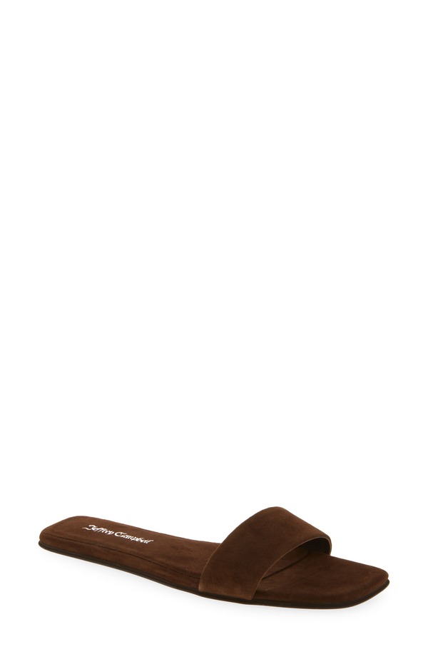 ジェフリー キャンベル レディース シューズ サンダル Jeffrey Campbell Vellum Slide Sandal Brown Suede 赤銅色
