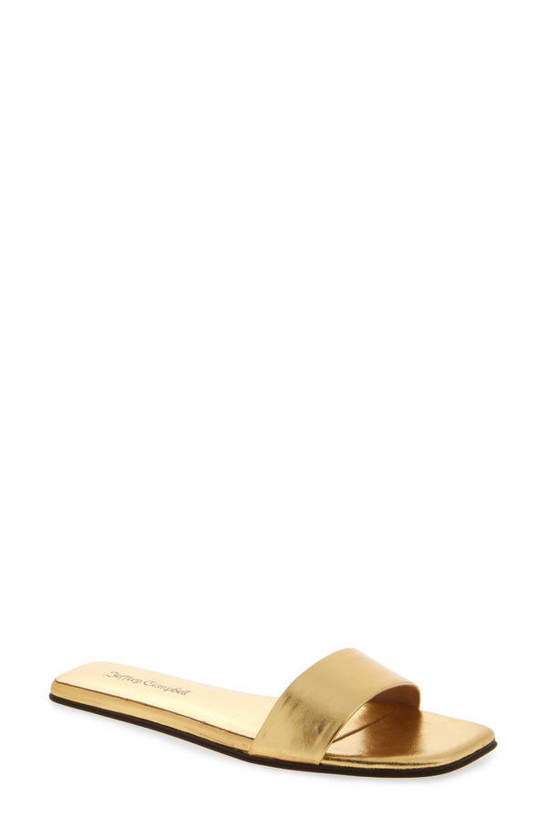 ジェフリー キャンベル レディース シューズ サンダル Jeffrey Campbell Vellum Slide Sandal Gold ゴールド