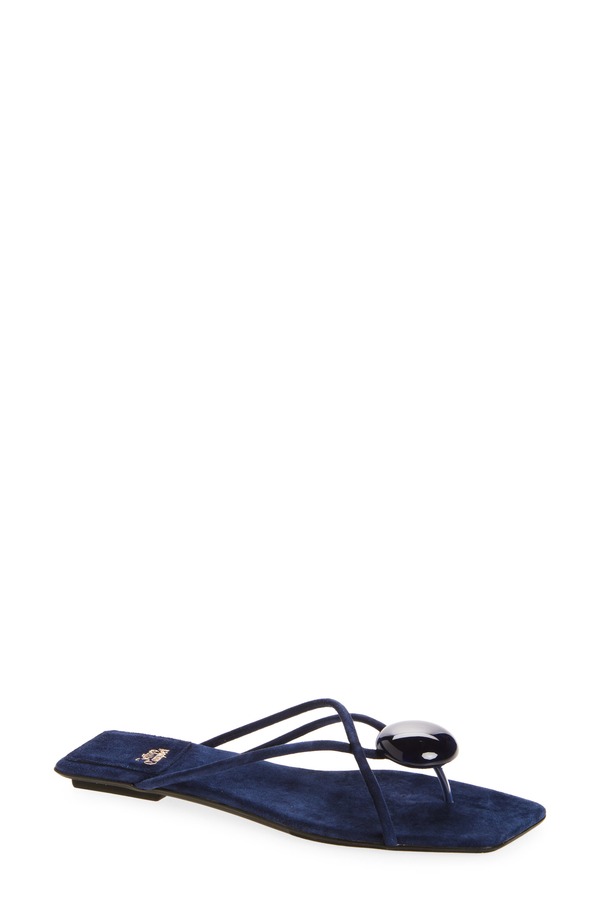 ジェフリー キャンベル レディース シューズ サンダル Jeffrey Campbell Cosmos Flip Flop Navy Suede Combo ネイビー｜ReVida 店