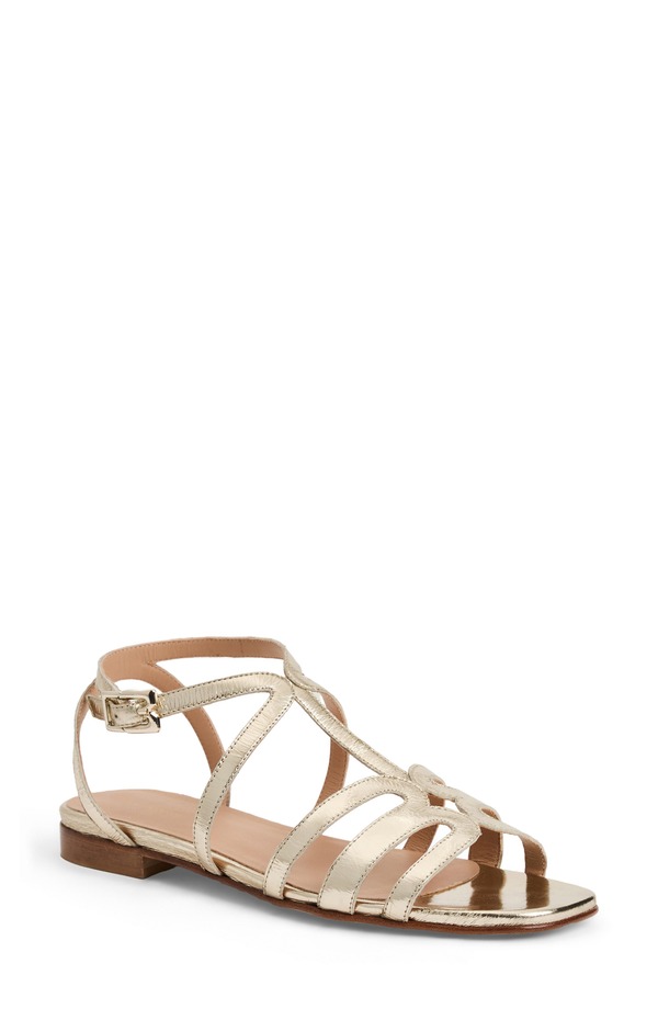 ブルーノマグリ レディース シューズ サンダル アンクル Bruno Magli Fiore Ankle Strap Sandal Platino