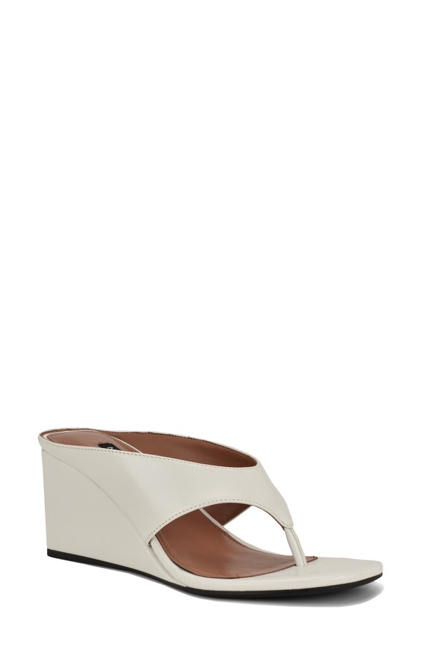 ナインウェスト レディース シューズ 踵 Nine West Jadde Wedge Flip Flop White 白いこと