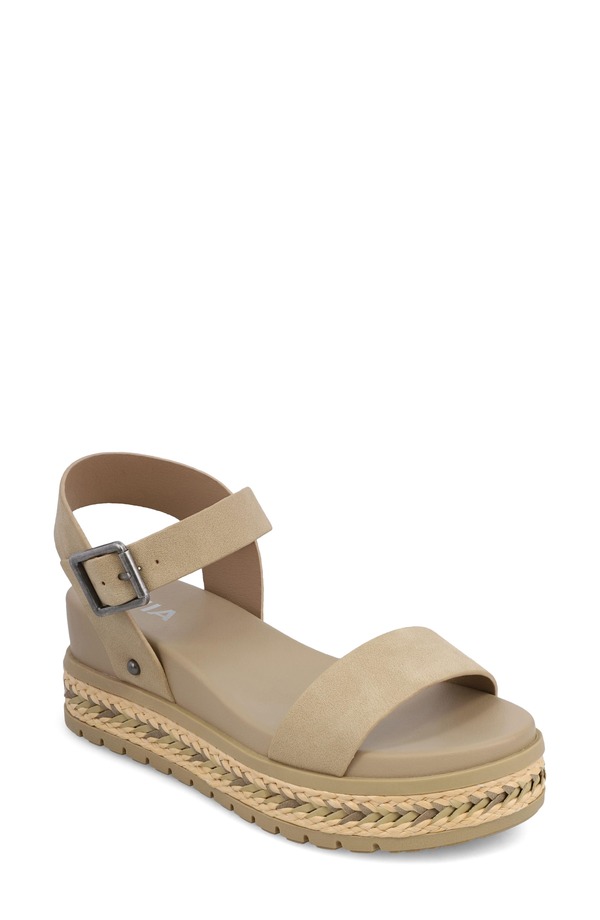 ミア レディース シューズ サンダル プラットホーム アンクル MIA Kierankle Straplatform Wedge Sandal Sand 真砂