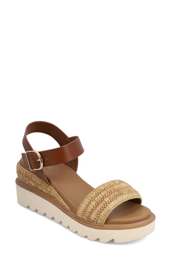 ミア レディース シューズ ヒール サンダル MIA Odalys Wedge Sandal Cognac/ Natural|ReVida 店