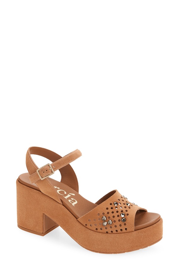 ペドロガルシア レディース シューズ 踵 プラットホーム サンダル アンクル Pedro Garcia Dori Ankle Straplatform Sandal Adobe Castoro