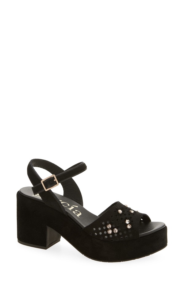 ペドロガルシア レディース シューズ 踵 プラットホーム サンダル アンクル Pedro Garcia Dori Ankle Straplatform Sandal Black Castoro 黒いこと