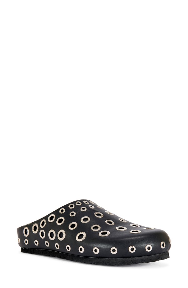 アザレア 一 レディース シューズ サンダル プラットホーム AZALEA WANG Marsha Grommet Platformule Black 黒いこと