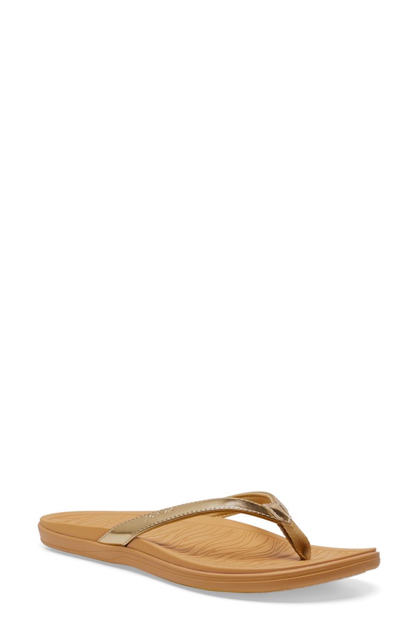 サヌーク レディース シューズ サンダル Sanuk Wave Whisper Flip Flop Champagne 三鞭酒