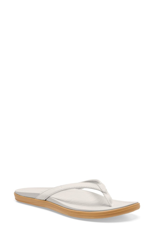 サヌーク レディース シューズ サンダル Sanuk Wave Whisper Flip Flop White/ Tan 白いこと