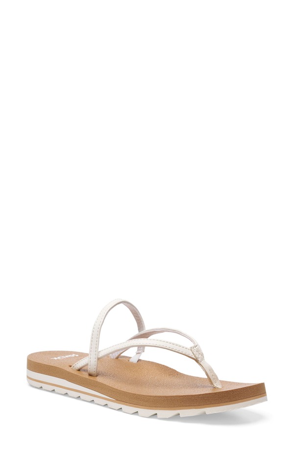 サヌーク レディース シューズ サンダル Sanuk Yoga Strappy Sandal White ホワイト｜ReVida 店