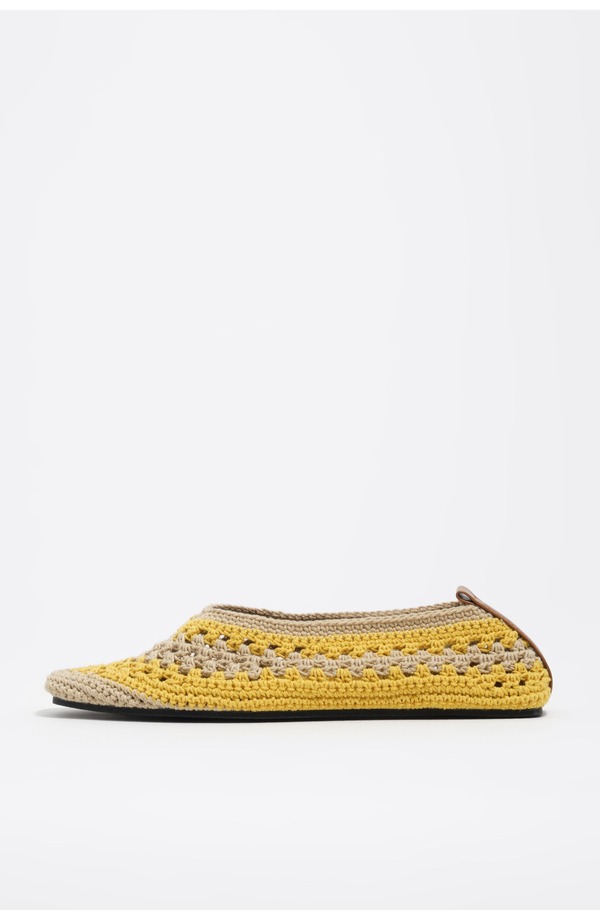 ビンバイローラ レディース シューズ パンプス Bimba y Lola Crochet Ballerina Flats Yellow 黄色